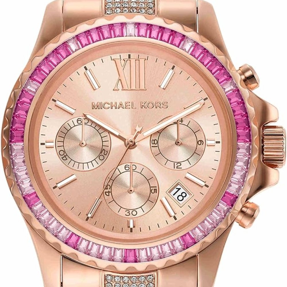 Michael Kors Everest Women's Watch, Stainless Steel Watch for Women with Steel